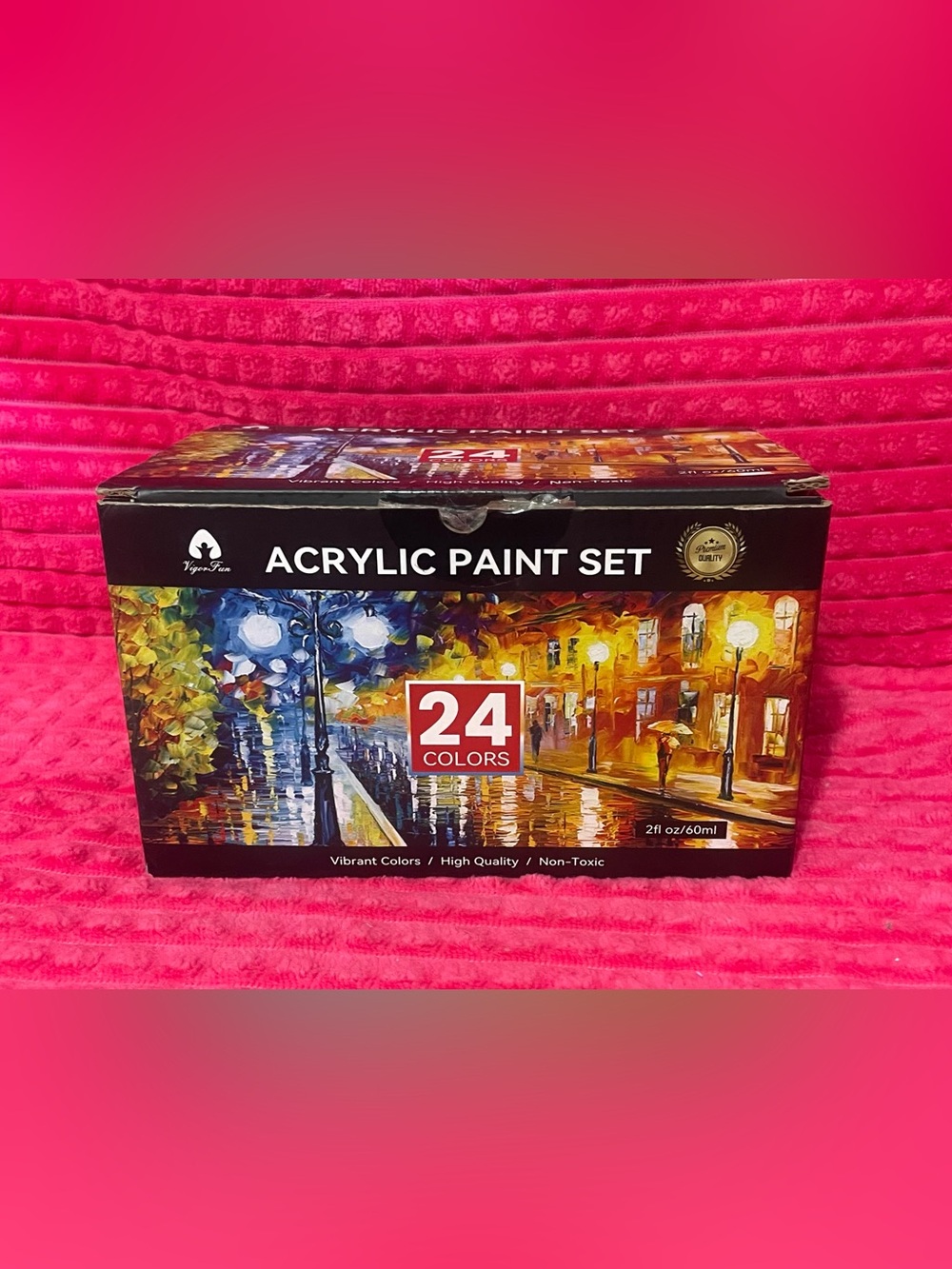 Acrylic Paint Set - 24 Colors (Multicolor)
